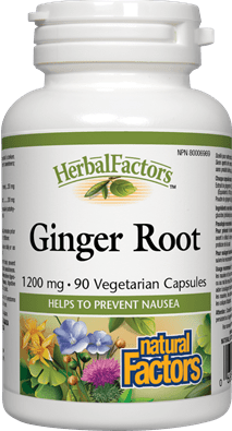 Natural Factors HerbalFactors Ginger Root 1200 mg 90 VCaps Image 1