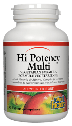 Natural Factors Hi Potency Multi Vegetarian Formula Tablets Image 2