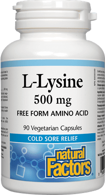 Natural Factors L-Lysine 500 mg 90 VCaps Image 1