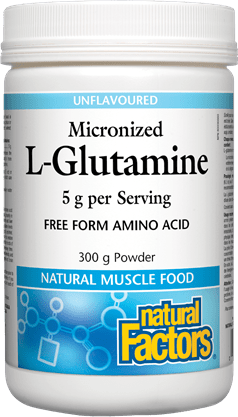 Natural Factors Micronized L-Glutamine Powder - Unflavoured 300 g Image 1