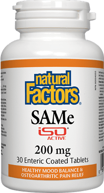 Natural Factors SAMe 200 mg Tablets Image 1