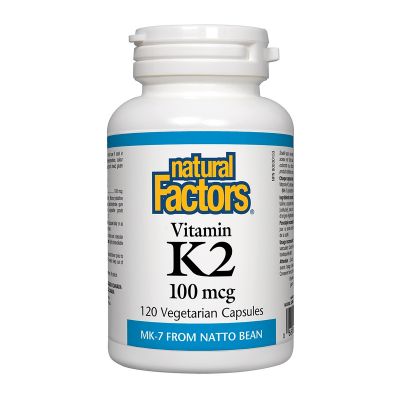 Natural Factors Vitamin K2 100 mcg VCaps Image 2