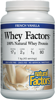 Natural Whey Factors Protein - French Vanilla 1 kg Image 1
