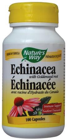 Nature's Way Echinacea with Goldenseal Root 100 Capsules Image 1