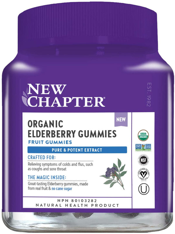 New Chapter Organic Elderberry 60 Gummies Image 1