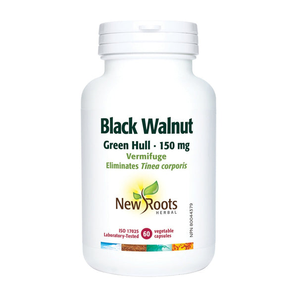 New Roots Black Walnut Green Hull 150 mg 60 VCaps Image 1