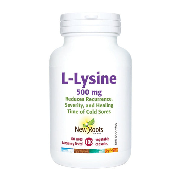 New Roots L-Lysine 500 mg 100 VCaps Image 1
