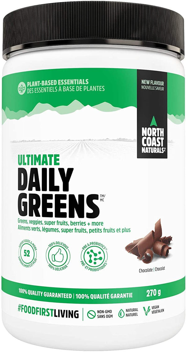 North Coast Naturals Ultimate Daily Greens - Chocolate 270 g Image 1