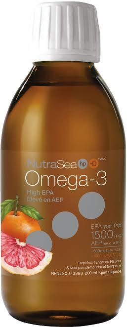 NutraSea HP +D Omega-3 High EPA 1500 mg - Grapefruit Tangerine Image 2