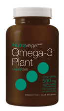 NutraVege Omega-3 Plant Liquid Gels 500 mg 30 Softgels Image 1