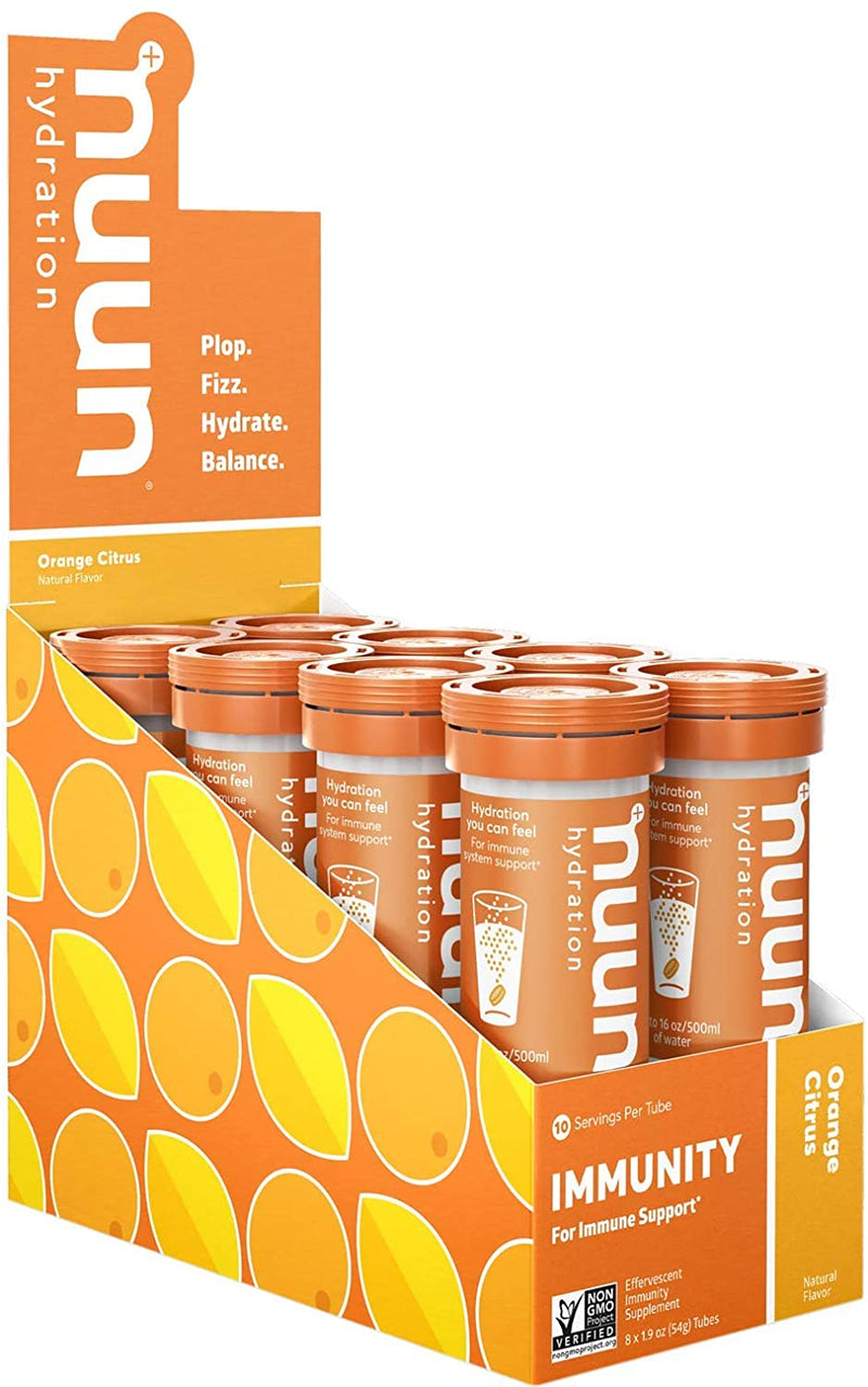 Nuun Hydration Immunity 10 Tablets - Orange Citrus Tubes Image 2