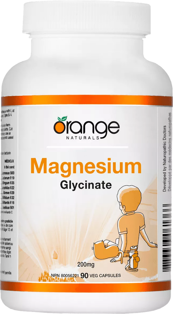 Orange Naturals Magnesium Glycinate 200 mg (VCaps)