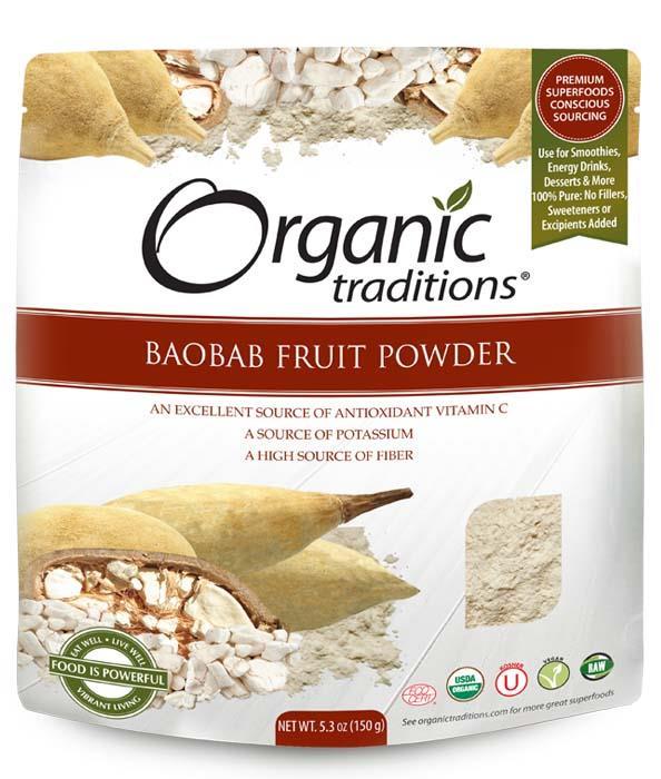 Organic Traditions Baobab Fruit Powder 150 g Image 1