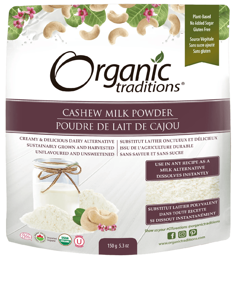 Organic Traditions Cashew Milk Powder 150 g Image 1