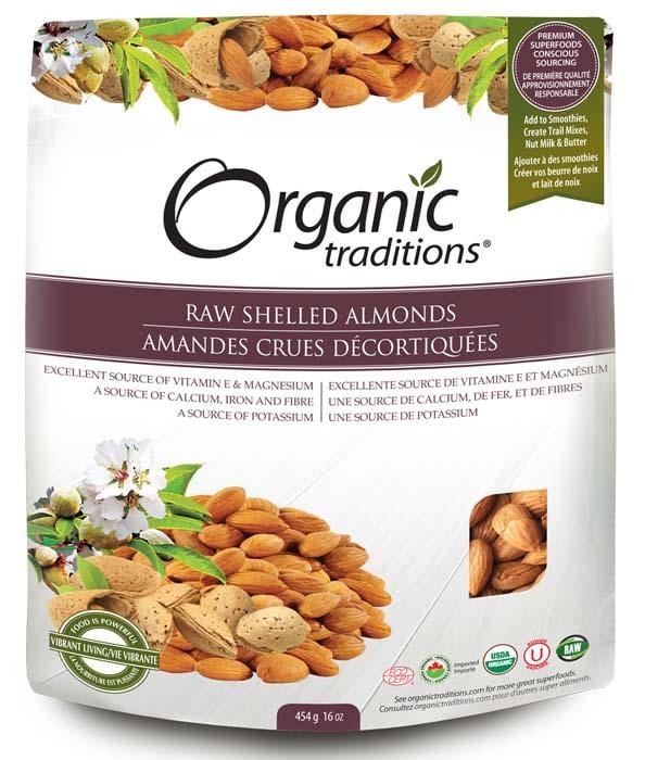 Organic Traditions Raw Shelled Almonds Image 1