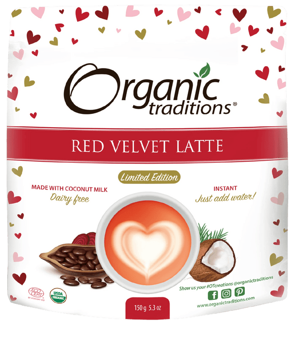 Organic Traditions Red Velvet Latte 150 g Image 1