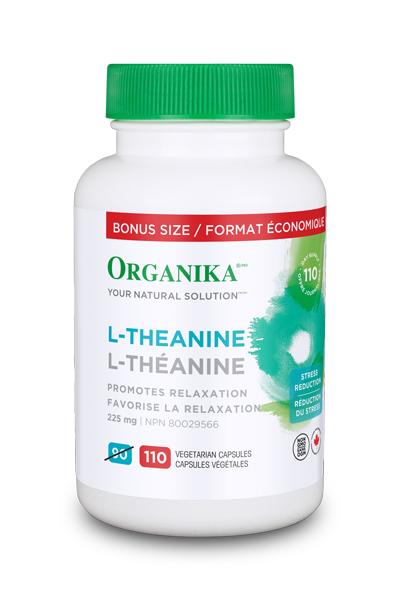 Organika L-Theanine 225 mg BONUS SIZE 110 VCaps Image 1