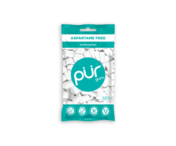 PUR Gum 57 Pieces - Wintergreen Single Pack Image 2