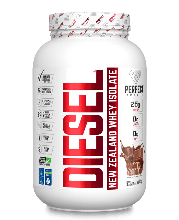 Perfect Sports Diesel New Zealand Whey Isolate Protein - Milk Chocolate 2 lbs Image 1