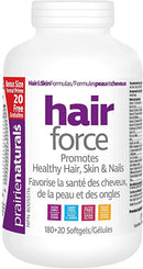 Prairie Naturals Hair-Force BONUS SIZE 200 Softgels Image 2