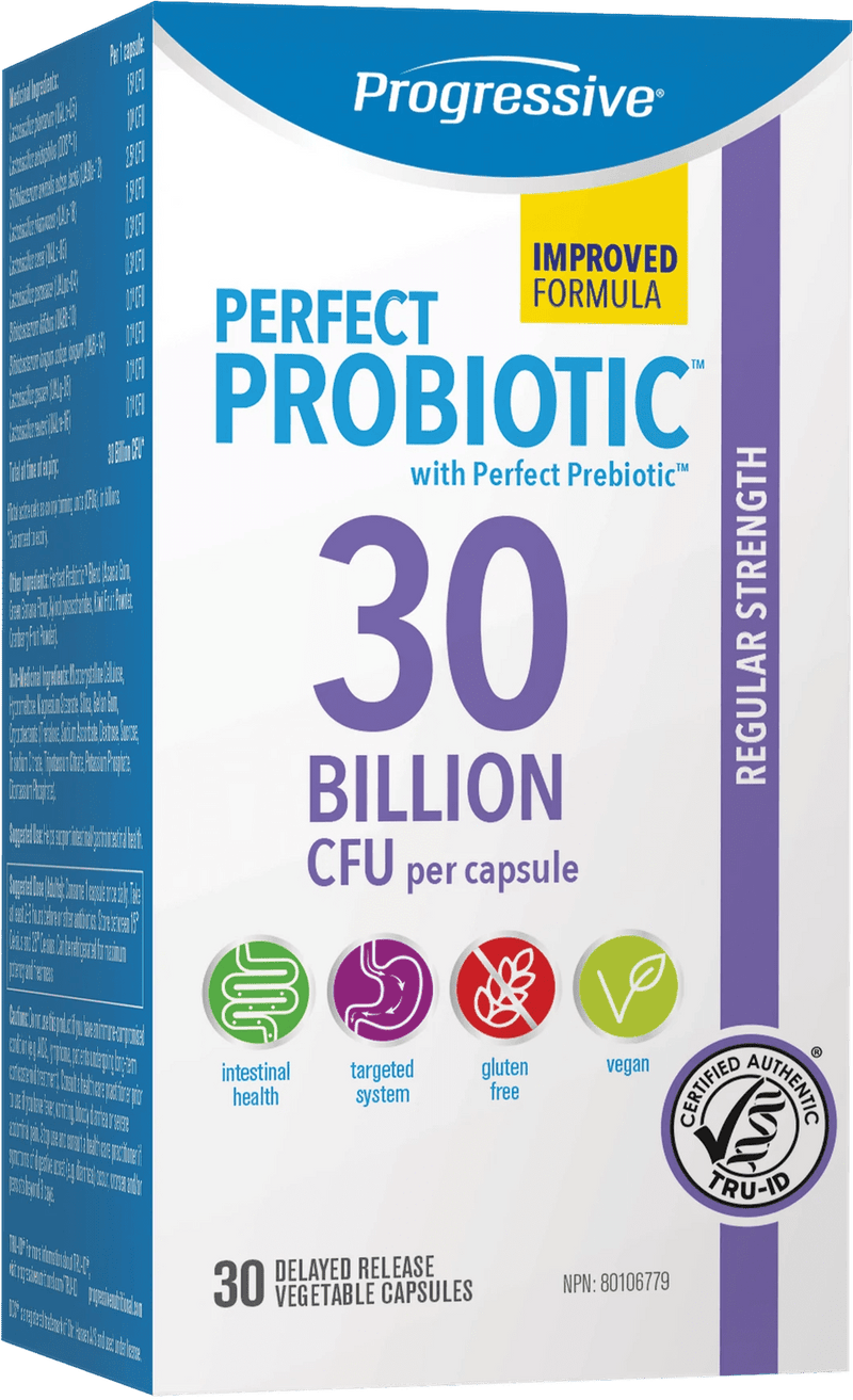 Progressive Perfect Probiotic Regular Strength 30 Billion CFU VCaps Image 1