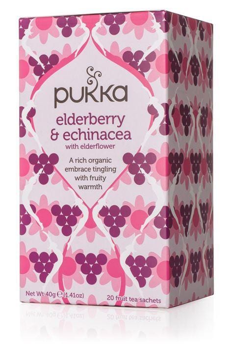 Pukka Elderberry & Echinacea with Elderflower Fruit Tea 20 Sachets Image 2