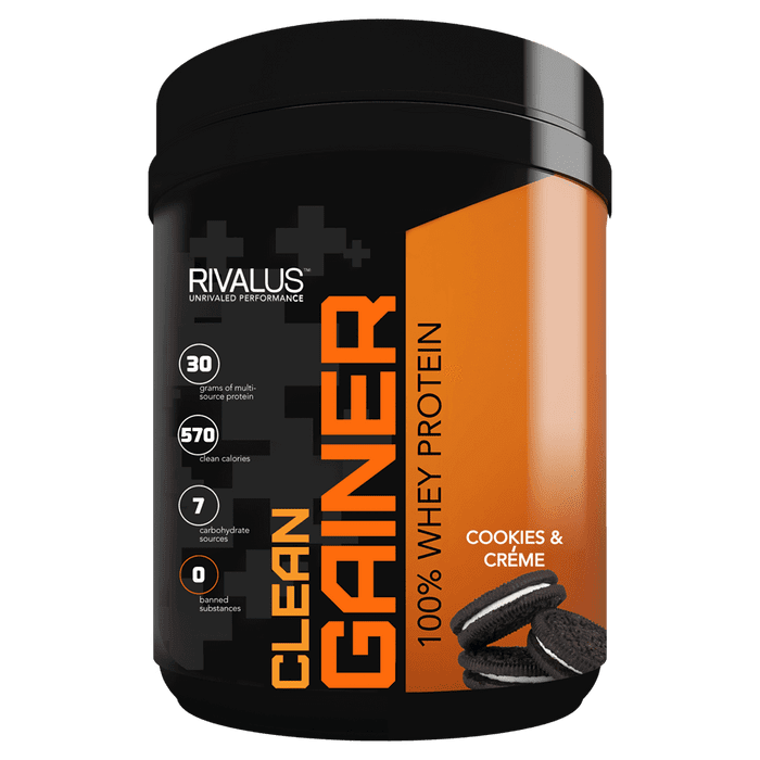 Rivalus Clean Gainer Protein Powder - Cookies & Creme Image 2