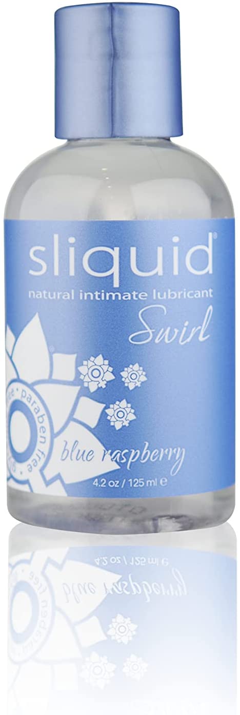 Sliquid Swirl Natural Intimate Lubricant - Blue Raspberry 125 mL Image 1