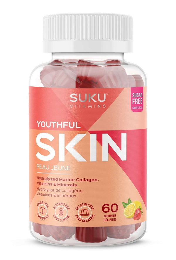 Suku Vitamins Youthful Skin - Strawberry & Lemon 60 Gummies Image 1