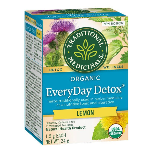 Traditional Medicinals Organic Everyday Detox - Lemon 16 Tea Bags Image 1