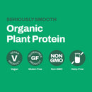 Vitasave Vanilla Vegan Protein powder container, natural and clean layout