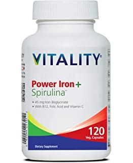 Vitality Power Iron + Organic Spirulina Capsules Image 3