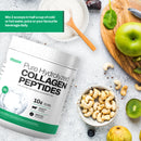 Vitasave collagen powder container with a focus on the unflavored label.
