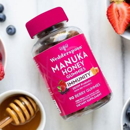 Wedderspoon Manuka Honey Immunity - Berry 90 Gummies Image 2