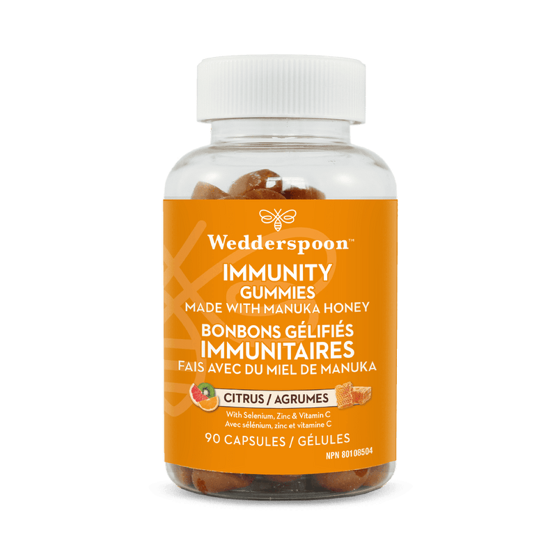 Wedderspoon Manuka Honey Immunity - Citrus 90 Gummies Image 1