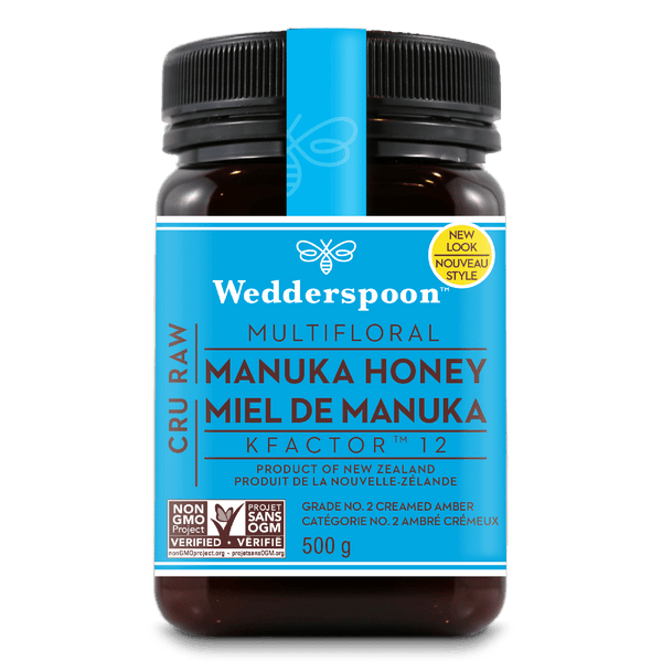 Wedderspoon Raw Multifloral Manuka Honey KFactor 12 500 g Image 1
