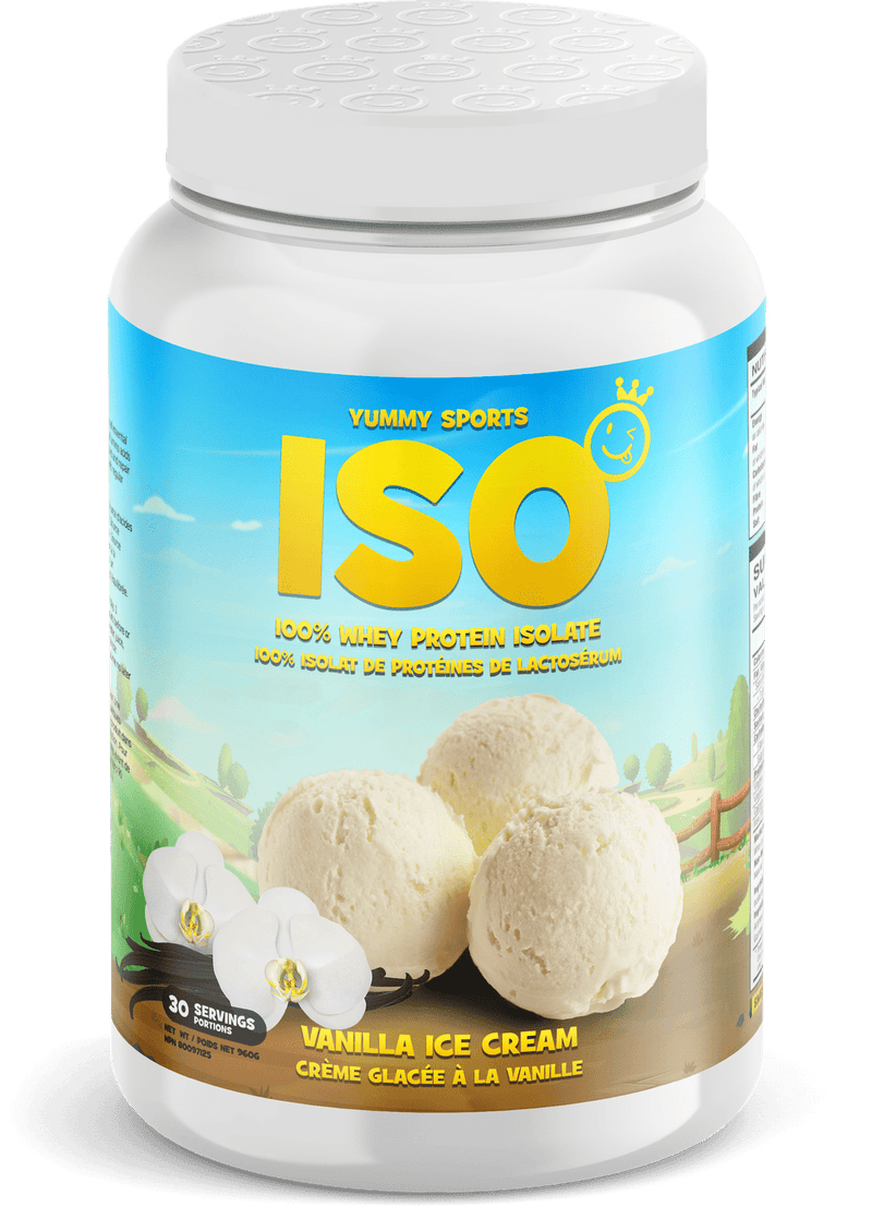 Yummy Sports ISO 100% Whey Protein Isolate - Vanilla Ice Cream 2 lbs Image 1