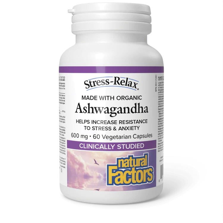 Natural Factors Ashwagandha 600 mg (30 VCaps)