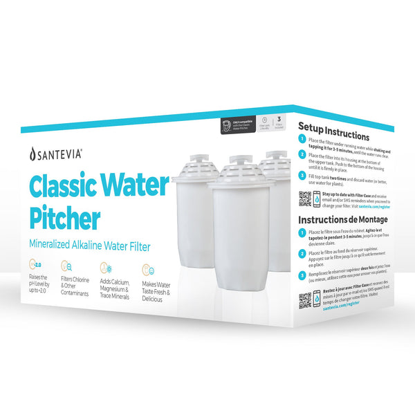 Santevia Mineralized Alkaline Water Pitcher Filter