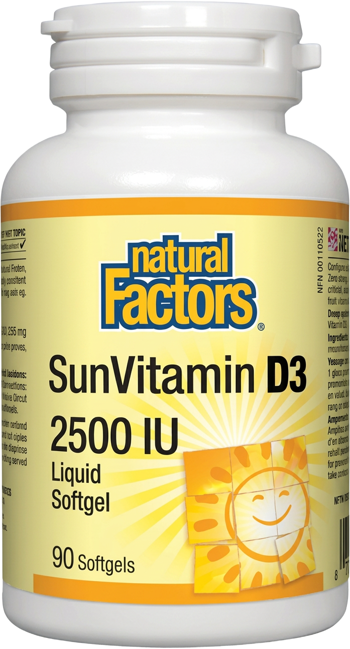 Natural Factors SunVitamin D3 2500 IU