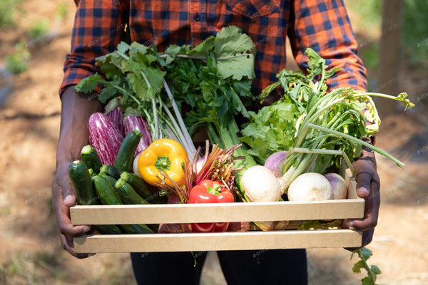 Fresh organic vegetables displayed on a wooden table highlighting natural health benefits.