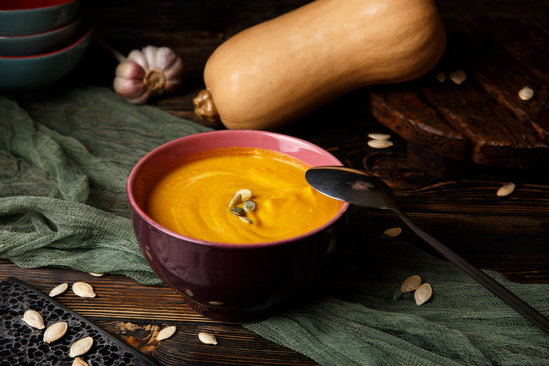 Roasted Butternut Squash Soup with Bone Broth