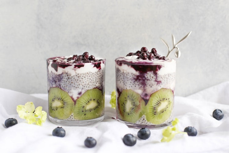 Improve Your Digestion with This Coconut Kiwi Chia Pudding Recipe