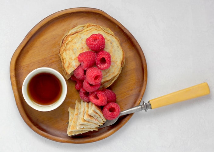 the Best Raspberry Protein Pancakes