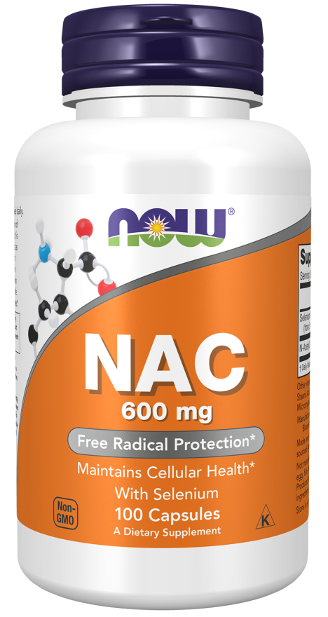 NOW NAC 600 mg with Selenium (100 VCaps)