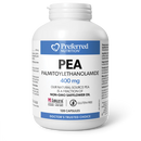 A bottle ofPreferred Nutrition PEA Palmitoylethanolamide 400 mg Chronic Pain Relief supplement with 120 capsules.