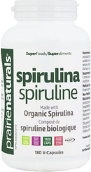 PRAIRIE NATURALS Spirulina 500 mg - 180 veg capsules