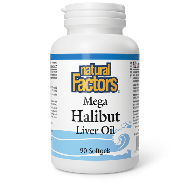 Natural Factors Mega Halibut Liver Oil (Softgels)