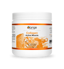 A container of Orange Naturals Collagen Active Muscle powder supplement.