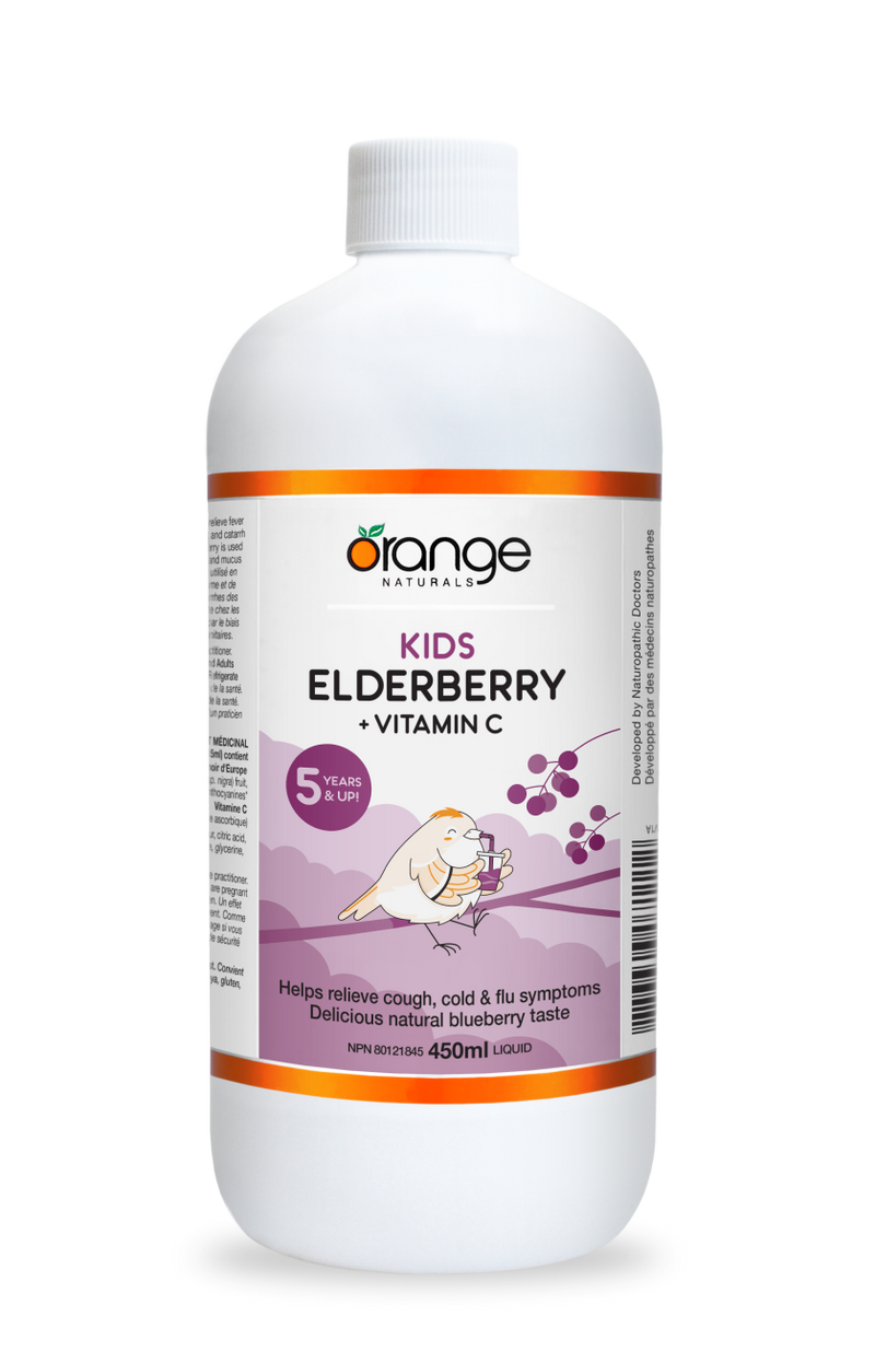 Orange Naturals Kids Elderberry + Vitamin C (450 mL)